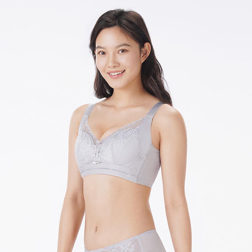都市丽人调整型内衣美体纤塑塑身文胸蕾丝超薄塑身内衣3/4杯四排扣LJT2K1 商品图2
