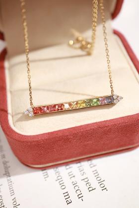 3.0ct 蓝宝石项链