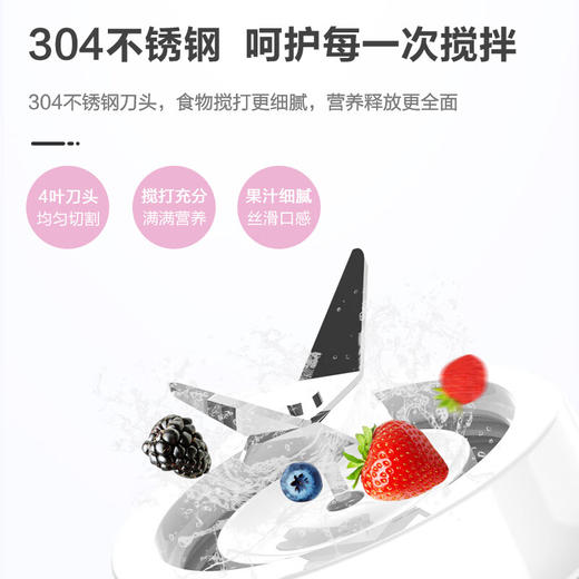 海尔多功能便携式小型榨汁机果蔬料理机搅拌机 HBP-Z201 商品图3