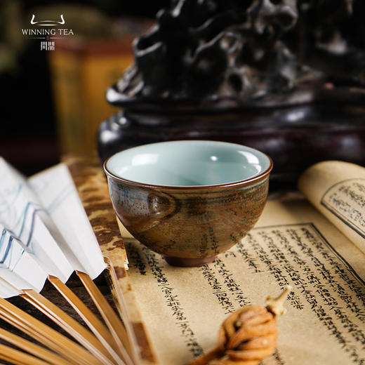 问鼎外天目汝瓷伴月杯 商品图0