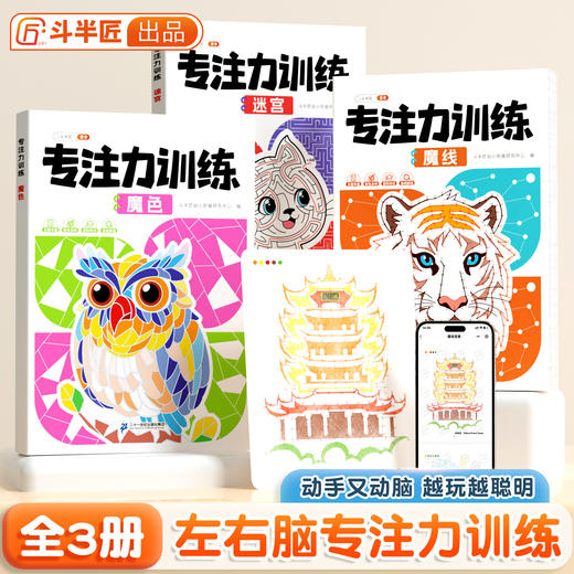 【斗半匠】儿童专注力训练小学生思维开发益智游戏迷宫 商品图0