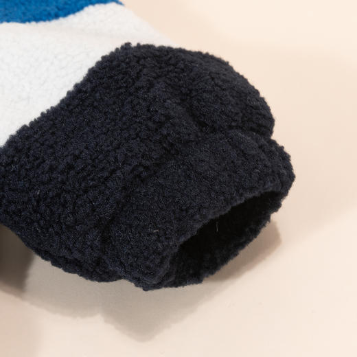 迪士尼童装男童羊羔绒保暖外套春秋冬季中大童帅气撞色学院风外套ZD4DS002 商品图5