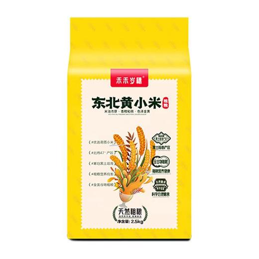 五常黄小米2.5kg真空装 黑龙江小黄米粥新米东北农家熬出米油 商品图2