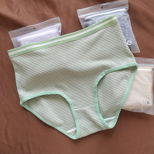 雀说 【5条装】舒暖绒高腰女士内裤三角裤L855 商品图5
