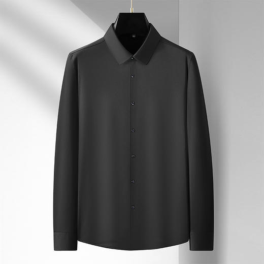 【弹力】【新款DM】大依优型大码长袖衬衫男宽松加肥加大码男士休闲商务衬衣上衣胖子300斤 商品图6