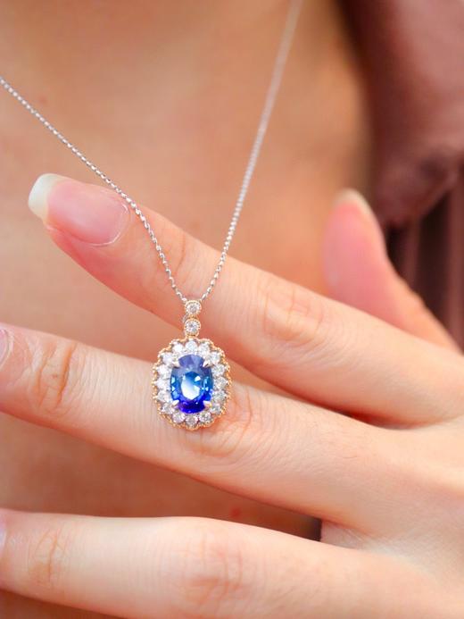 2.29ct 蓝宝石吊坠 商品图8