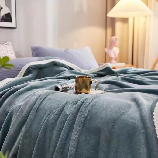 【自营】 水星家纺 美亚法兰绒毯 四季毯 毯子 180×200cm 商品图4