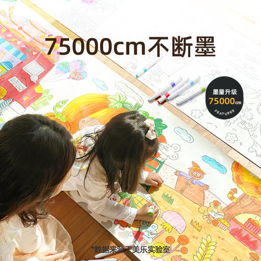 【云优选】美乐童年巨可洗水性马克笔小学生美术专用一年级儿童无毒可洗24色36色软头画笔幼儿园绘画套装双头12色水彩笔 4岁+ 商品图3