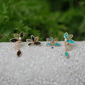 SpoiledBrat Jewelry花卉系列 | 不对称耳钉