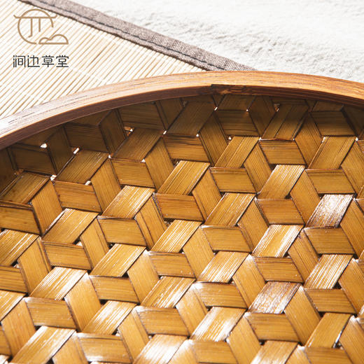 手工竹编八目晚秋浅盘 商品图8