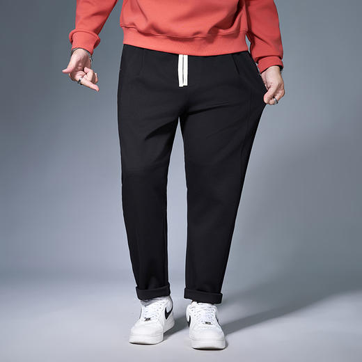 【莱赛尔】【新款DMH】大依优型大码直口直筒休闲裤加肥加大宽松男士卫裤胖子300斤显瘦潮流运动 商品图4