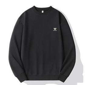 【Q】【新款DX】大依优型大码圆领卫衣长袖加肥加大休闲运动上衣男打底衫胖子