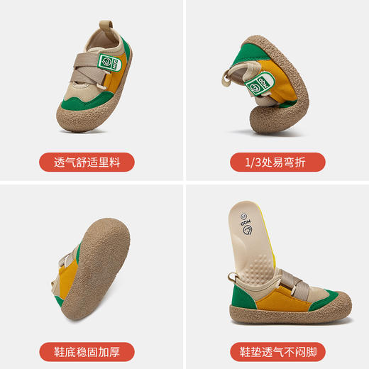 【ZY马骑顿】帆布鞋男童运动凉鞋女童单鞋宝宝防滑运动鞋子 商品图8