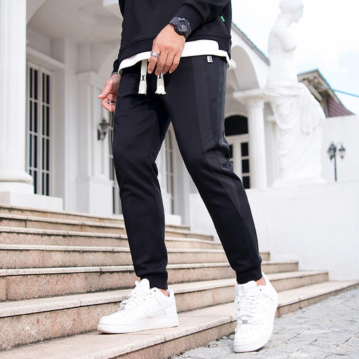 【新款DMH】大依优型大码束脚休闲裤加肥加大宽松男士卫裤胖子300斤显瘦潮流运动 商品图5