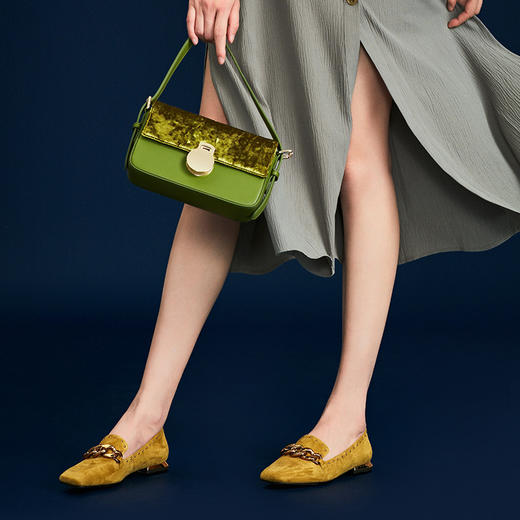 【云粉节】BF楼MM24春夏乐福鞋货号MW241089-YL吊牌价1199活动价1019 商品图0