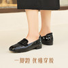 Pansy日本女鞋轻便舒适浅口通勤乐福鞋一脚蹬平底拇外翻妈妈鞋秋4164 商品缩略图2