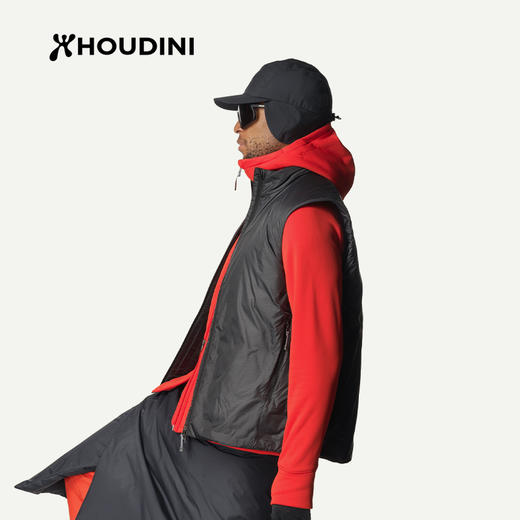 HOUDINI胡丁尼 Dunfri Vest 邓菲户外男秋冬轻便保暖防风棉马甲背心820024 商品图4