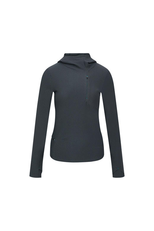 oneup泡泡肌理紧身弹力连帽衫 商品图5