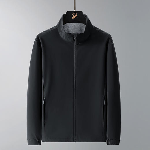 【新款DTH】大依优型大码立领夹克外套防水防风男宽松加肥加大码休闲上衣胖子连帽男装冲锋衣户外 商品图10