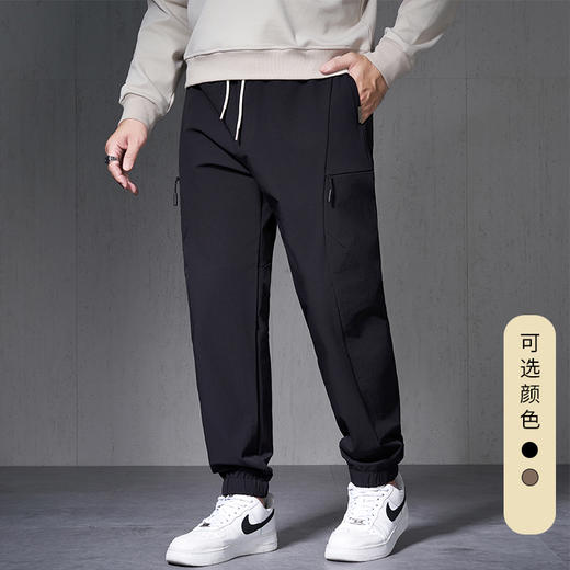 【新款DMH】大依优型大码束脚休闲裤加肥加大宽松男士卫裤胖子300斤显瘦潮流运动 商品图2