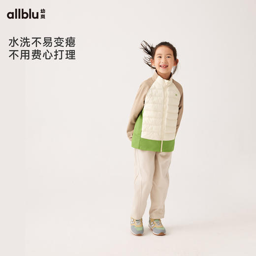 【秋Vol.4】幼岚童装插肩拼接棉服挡风轻盈保暖24秋季新款儿童男女童舒适外套ZY 商品图3