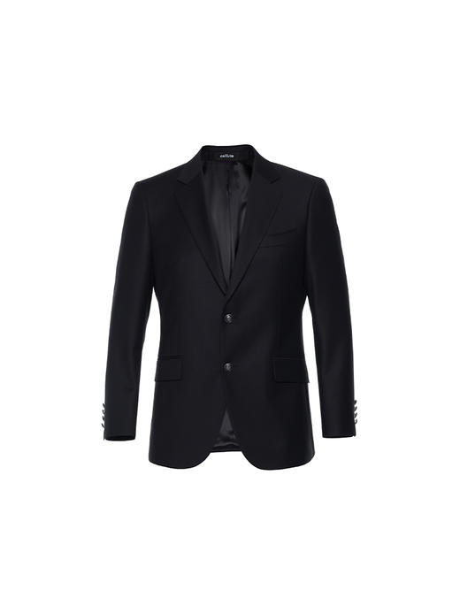 callisto黑色绵羊毛混纺西服 商品图0
