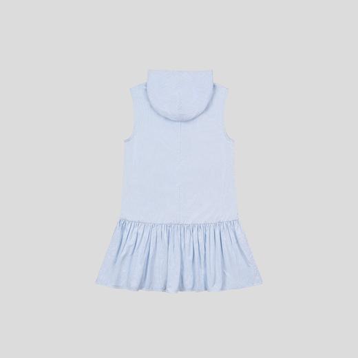 GOODBAI athletic学院logo印花无袖连帽拼接套头连衣裙 商品图4