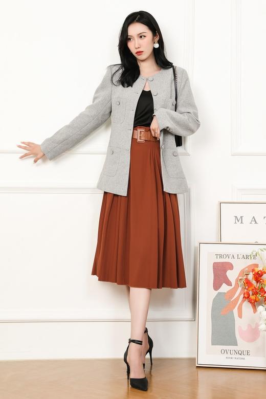 Le Malene 高端小香风单排扣圆领外套 13419 商品图1