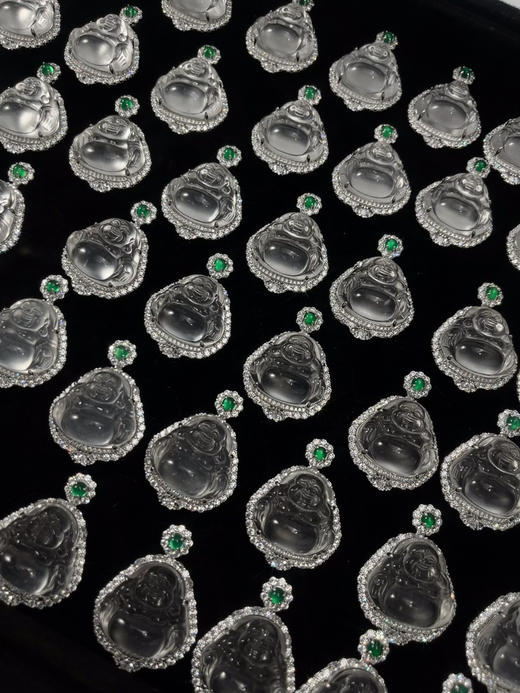 814-7 极品 顶绿 水沫玉小佛公【单吊坠】自留 神态炒鸡祥和 商品图2