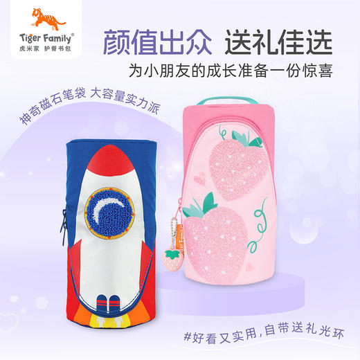 tigerfamily虎米家磁石笔袋小学生生日礼物男文具盒女大容量笔盒小土 商品图1
