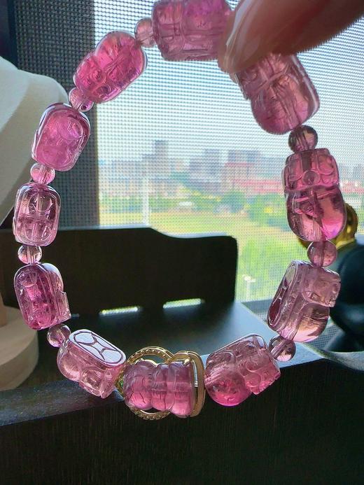 30.8g 雕刻碧玺手链 商品图1