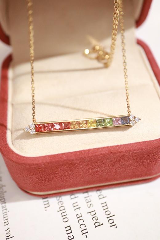 3.0ct 蓝宝石项链 商品图1