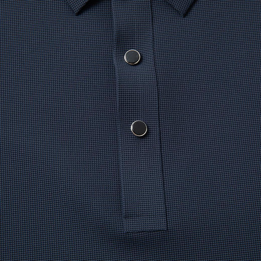 【新款DPS】大依优型大码长袖Polo衫翻领弹力加肥加大胖子上衣男士T恤肥佬打底男装 商品图5