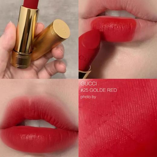 【双旦礼遇季 限时特惠】Gucci 古驰哑光金管口红小样 25/505/208/308/口红试色中样 商品图2
