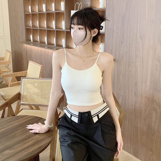 休闲针织罩衫/菱格镂空针织罩/设计感美背吊带 商品图5