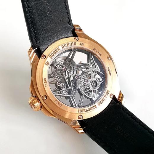 【95新正品】Roger Dubuis罗杰杜彼冒险家系列18k玫瑰金44mm陀飞轮手动机械机芯男表101123LV02 商品图4