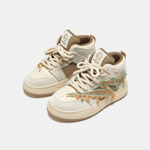 【ZY马骑顿】秋季女童时尚百搭高帮板鞋男童户外旅游亲子鞋 商品图11