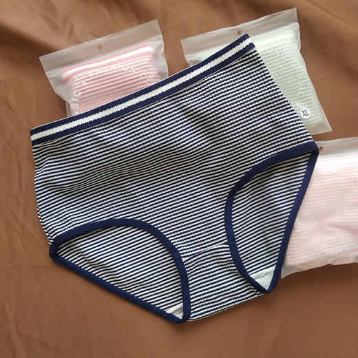 雀说 【5条装】舒暖绒高腰女士内裤三角裤L855 商品图8