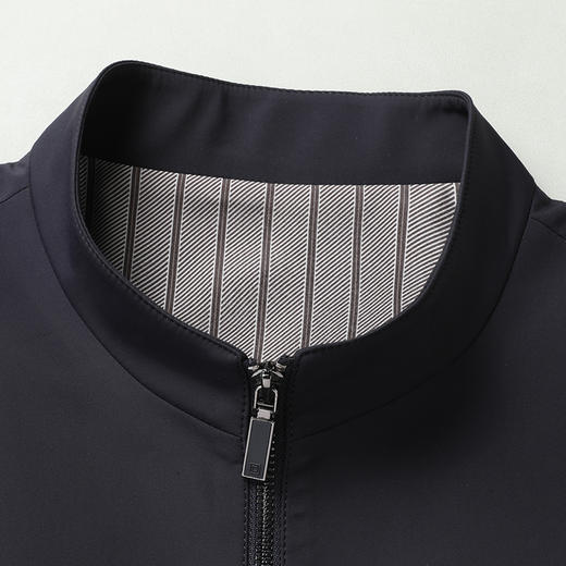 【新款DLC】大依优型大码立领夹克外套纽扣男商务休闲加肥加大夹克上衣胖子显瘦 商品图3