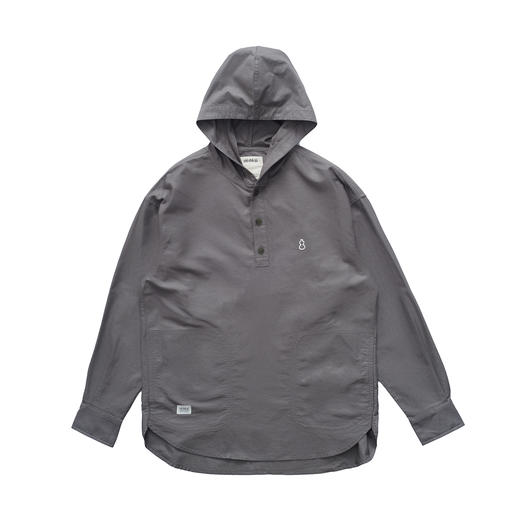 吃茶去chichaqu2024连帽套头牛津纺长袖衬衫城市户外休闲百搭 商品图5