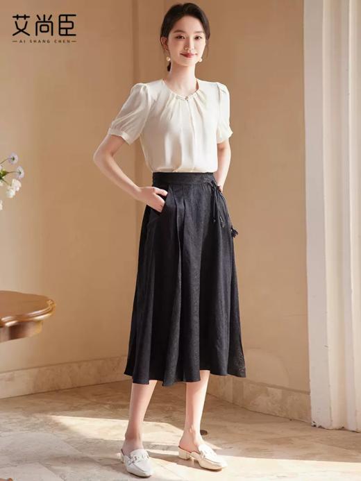 艾尚臣衬衫2024夏季新款女轻奢高级感薄款女装减龄外套职业休闲风 商品图4