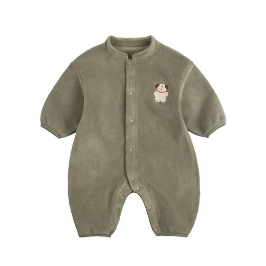 【软乎乎~双面奥利绒 细腻保暖】宝宝连体衣春秋款A类奥丽绒新生儿保暖外出服哈衣卡通婴儿爬爬服 商品图4