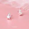 【睡帽星星】S999银可爱童趣磨砂耳饰【YXS-E4291】 商品缩略图3