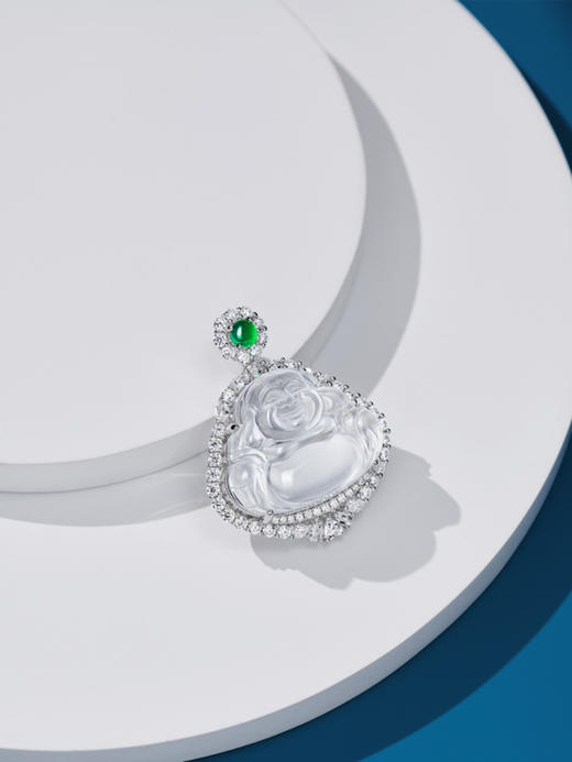 814-7 极品 顶绿 水沫玉小佛公【单吊坠】自留 神态炒鸡祥和 商品图13