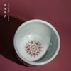 寒香慕古明釉里红菊花纹风水缸杯 商品缩略图2
