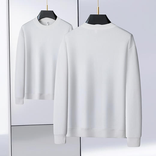 【新款DX】大依优型大码圆领卫衣长袖加肥加大休闲运动上衣男打底衫胖子 商品图4