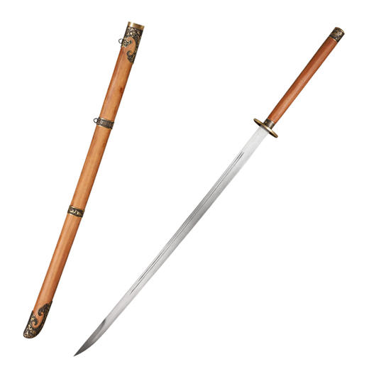 扬武苗刀 中华苗刀花纹钢武术苗刀 龙泉沈广隆剑铺宝剑  未开刃 商品图7