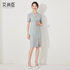 艾尚臣职业连衣裙2024新款女夏季短袖高端时尚正式场合修身工作服 商品缩略图1