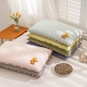 小学生儿童吸汗透气枕头纯棉幼儿园小孩子枕芯水洗全棉可拆洗内胆