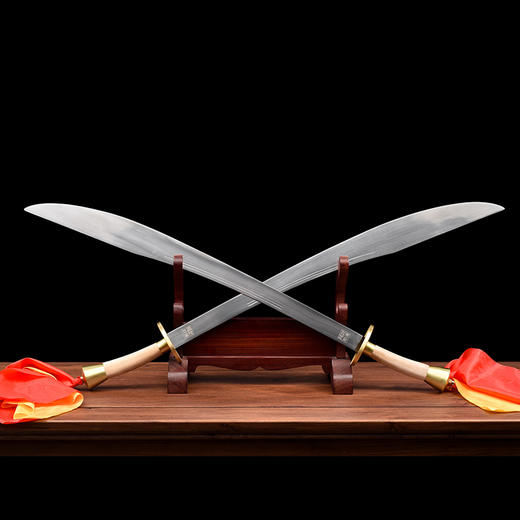 武术太极双刀 沈广隆剑铺 标准太极双刀 龙泉沈广隆刀剑太极刀 sgl-9017 未开刃 商品图3